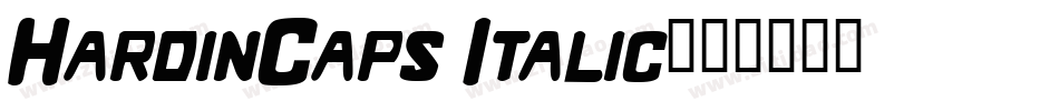 HardinCaps Italic字体转换